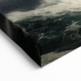 Stormy Lighthouse and Crashing Waves - Earthy Phenomena Wall Art Print