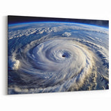 Hurricane Eye from Space - Earthy Phenomena Wall Art Print