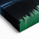 Northern Lights Over Lake and Mountains - Earth Phenomena Wall Art Print