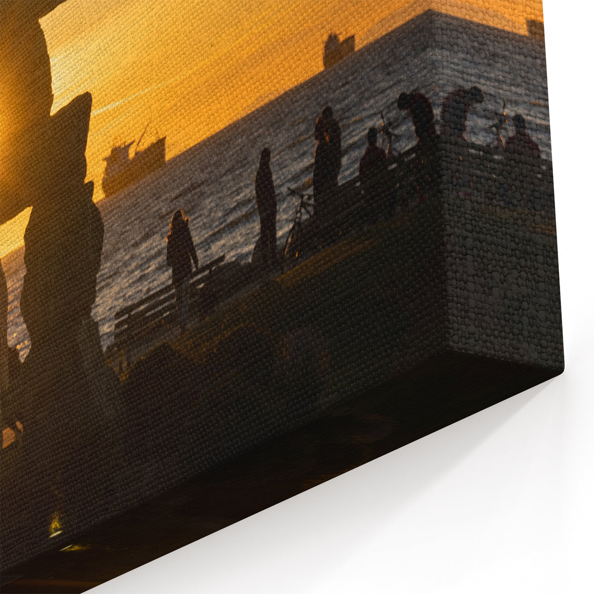 Sunset Over Inukshuk Art – Iconic Vancouver Landmark Silhouette