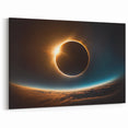 Stunning Solar Eclipse Wall Art – Space-Themed Eclipse Canvas Print