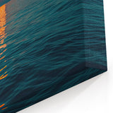 Ocean Eclipse Wall Art – Stunning Solar Eclipse Over Water Canvas Print