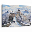 Snowy Great Wall Canvas Art – Captivating Chinese Winter Scene Decor