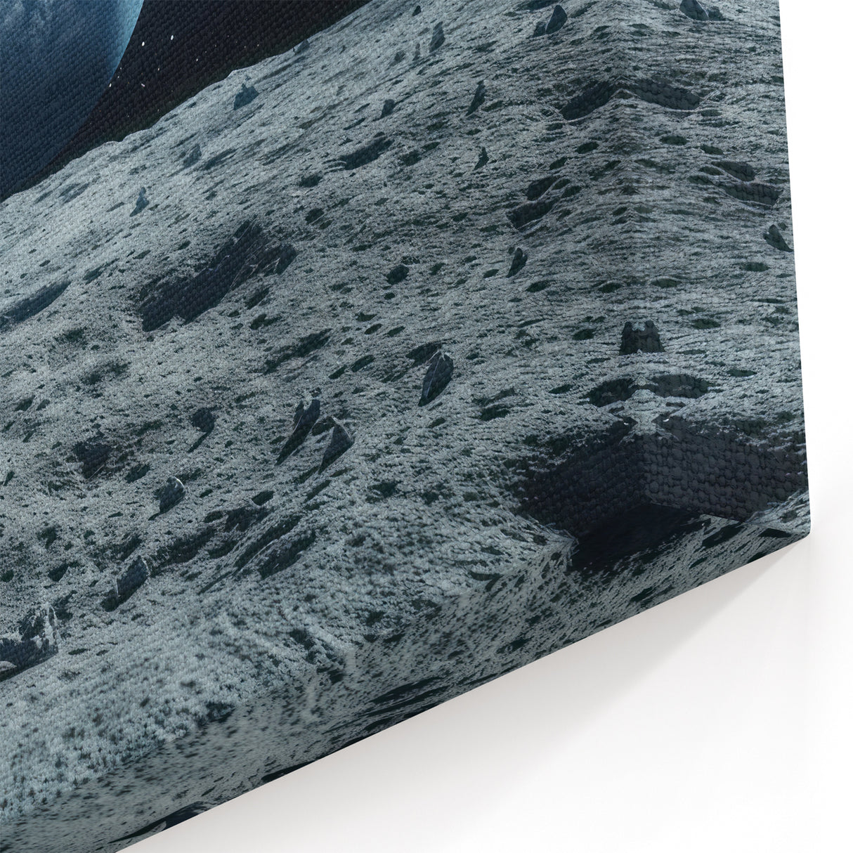 Earthrise Over Moon – Captivating Space-Themed Celestial Wall Art