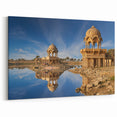 India Wall Art - Scenic Jaisalmer Lake Prints Framed Indian Landscape Decor