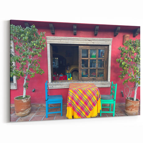 Colorful Cabo San Lucas Patio Wall Art - Vibrant Mexican Decor Print