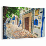 Charming Tunisian Street Art - Traditional Architecture and Tile Decor