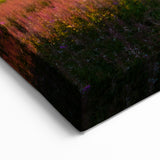 Fireweed Botanical Print - Elegant Fireweed Flower Art on Black Canvas