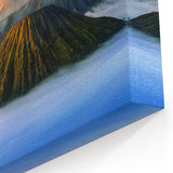 Indonesian Landscape Art - Volcanic Mountain Sunrise Wall Art