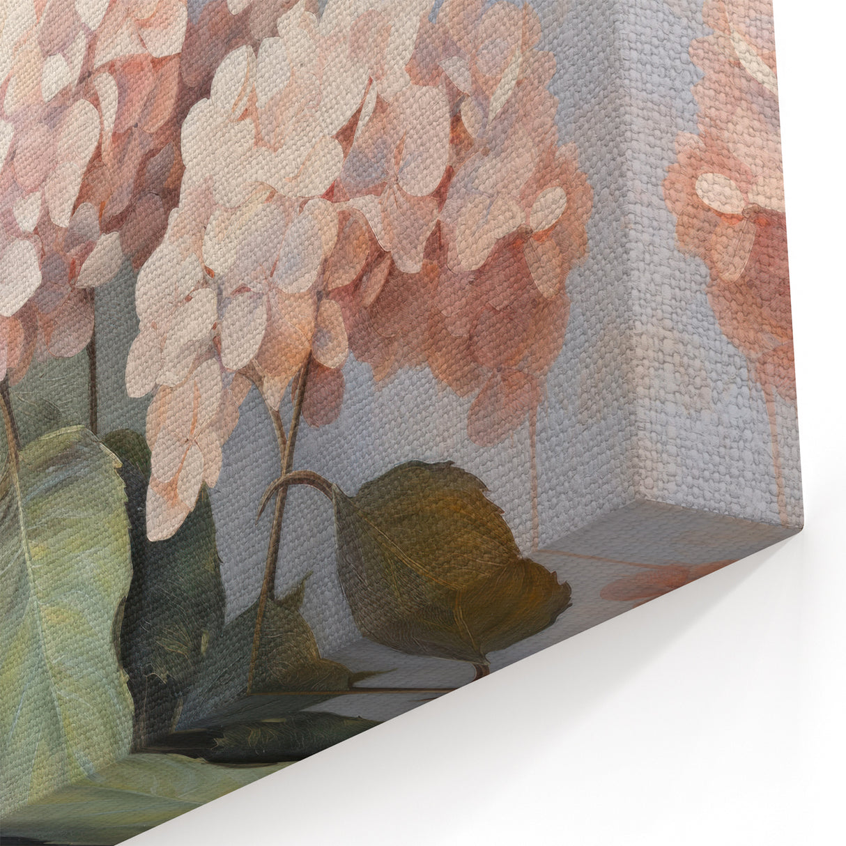 Soft Pink Hydrangea Flower Art - Hydrangea Canvas Print - Floral Decor