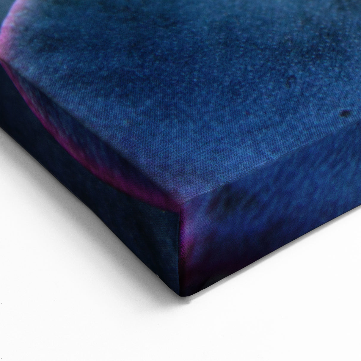 Blue Succulent Wall Art - Elegant Botanical Decor with Purple Accents