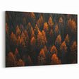 Forest Trees Wall Art - Autumn Leaves Woodland Canvas - Nature Landscape