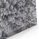 Winter Forest Aerial Wall Art - Snow-Covered Trees Canvas - Nature Decor