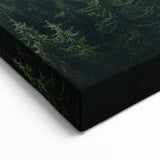Misty Forest Landscape Wall Art - Nature Canvas - Tranquil Greenery