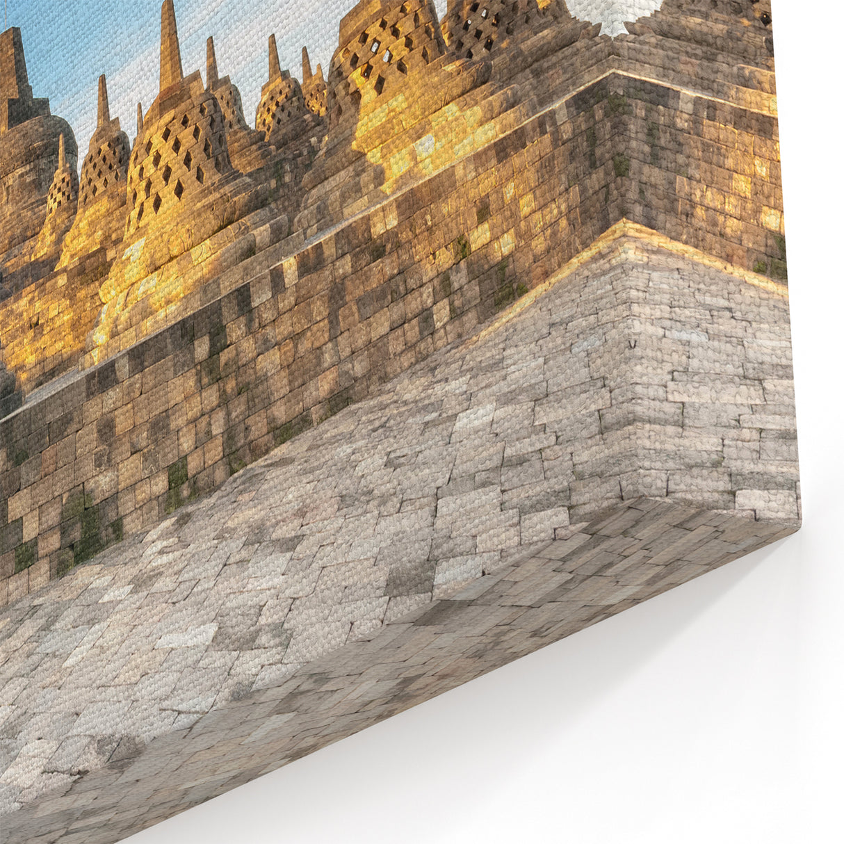 Borobudur Temple Art - Majestic Indonesian Landmark Canvas Print