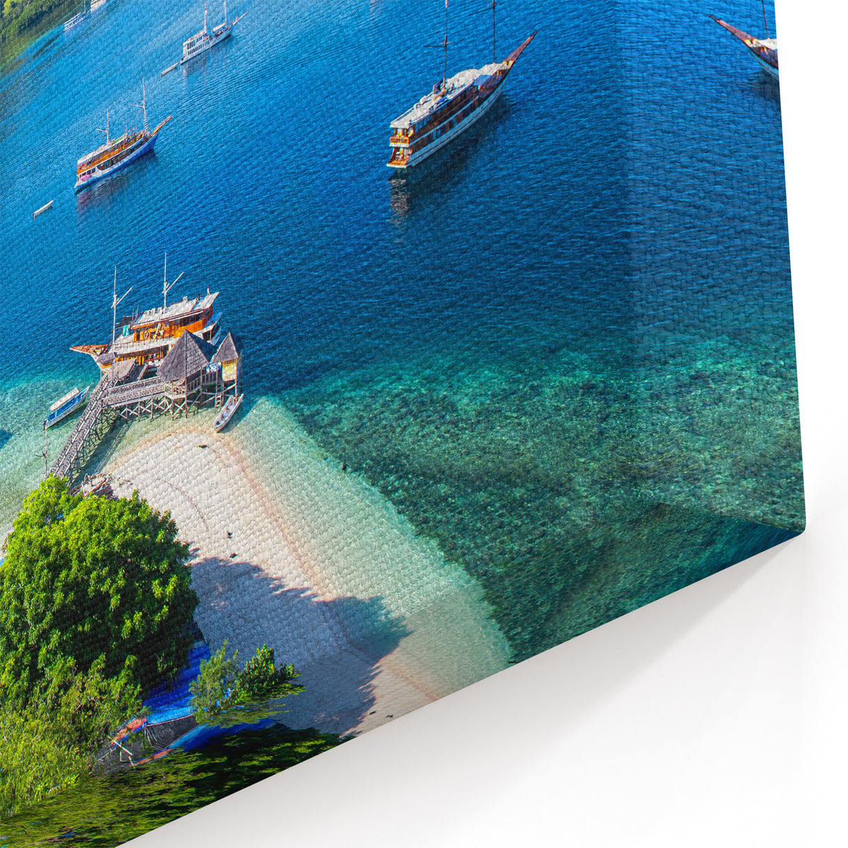 Komodo Island Scenic Artwork - Tropical Indonesia Landscape Wall Print