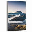 Mount Bromo Morning Mist Art - Serene Indonesian Volcano Landscape Print
