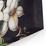 Elegant White Lily Floral Art - Botanical Canvas Print Wall Decor