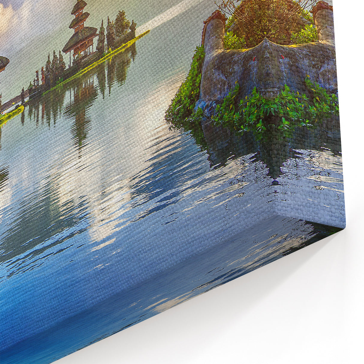 Indonesia Wall Art - Scenic Bali Temple Reflections on Water