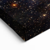 Glowing Blue Nebula Wall Art | Space Canvas Prints | Cosmic Decor