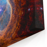 Radiant Blue Nebula Wall Art | Space Canvas Prints | Cosmic Decor