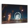 Adelaide Cityscape Prints - Ferris Wheel and Monument Night Scene Wall Art