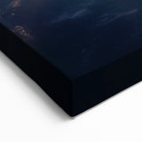Satellite at Sunrise Over Earth - Stunning Cosmic Wall Decor Art