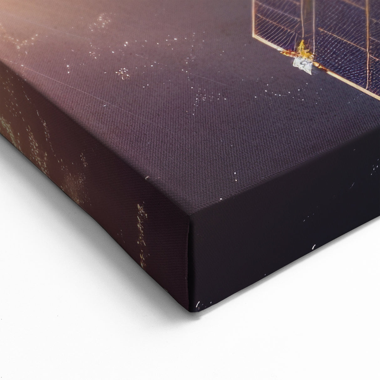 Satellite Orbiting at Sunrise - Cosmic Wall Art for Space Enthusiasts