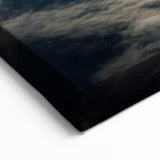 Satellite Orbiting Earth with Fiery Trail - Cosmic Space Wall Art