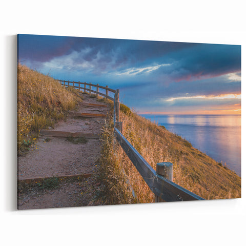 Adelaide Scenery Art - Coastal Pathway at Sunset South Australia Wall Art