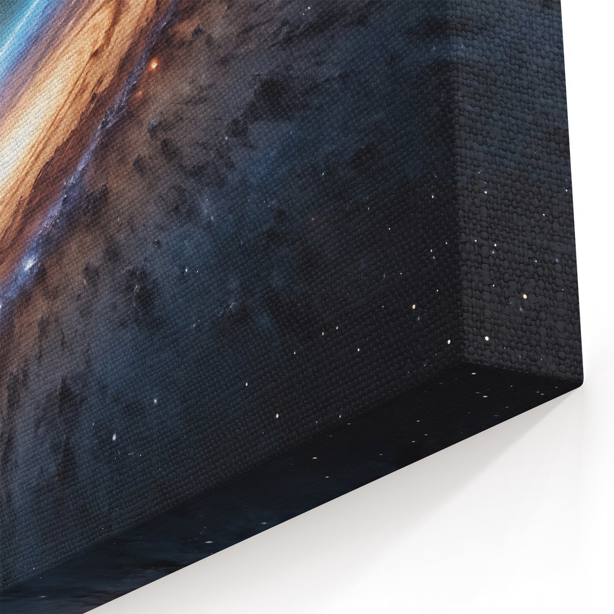 Spiral Galaxy Edge Art - Cosmic Space-Themed Stellar Wall Decor Print