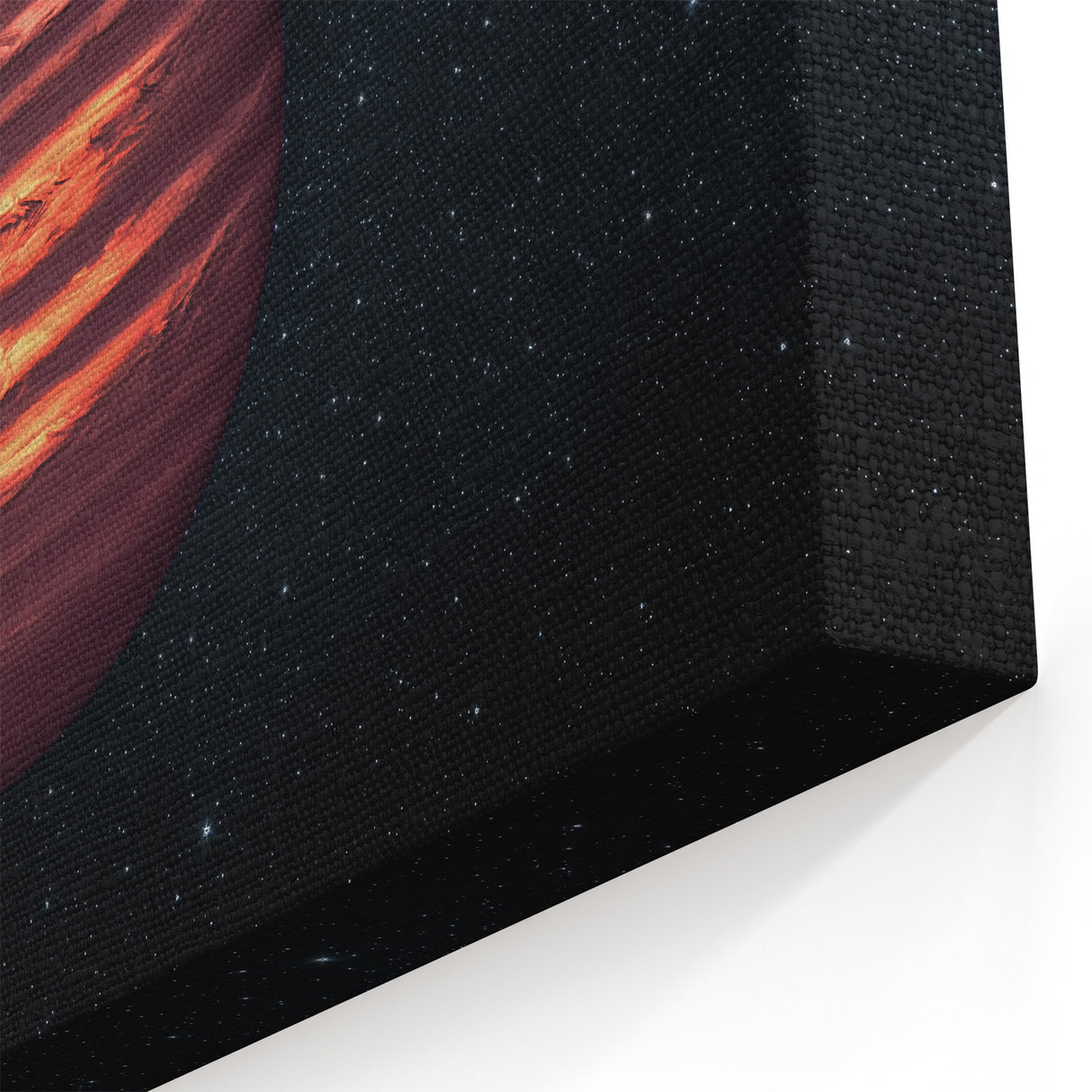 Fiery Red Gas Planet Art - Cosmic Space-Themed Wall Decor for Homes