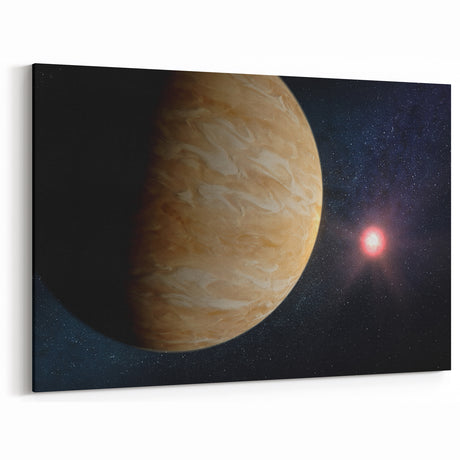 Planetary Sunrise Space Art - Cosmic Wall Decor for Astronomy Lovers