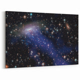 Starry Galaxy Cluster Art - Cosmic Stellar Wall Decor for Space Lovers