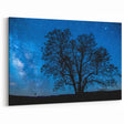 Starry Night Tree Silhouette Art - Cosmic Sky Wall Decor for Nature Lovers