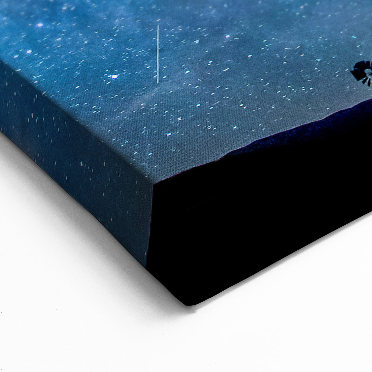 Starry Night Tree Silhouette Art - Cosmic Sky Wall Decor for Nature Lovers
