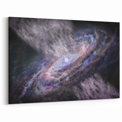 Spiral Galaxy Core Art - Cosmic Swirl Wall Decor for Space Enthusiasts