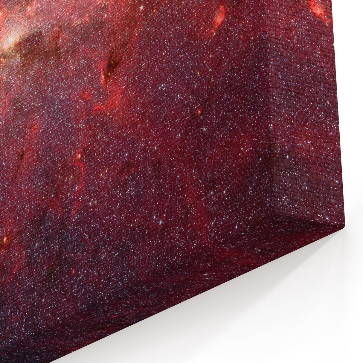 Red Galactic Nebula Wall Art - Cosmic Starry Sky Decor for Home