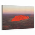 Ayers Rock Wall Art - Aerial View of Uluru at Sunrise Landscape Print
