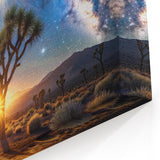 Desert Night Sky and Sun – Cosmic Sun Wall Art with Milky Way View