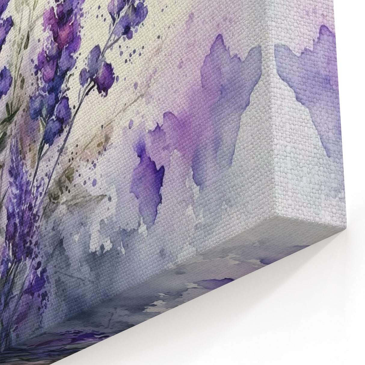 Watercolor Lavender Flower Art – Botanical Lavender Canvas Prints
