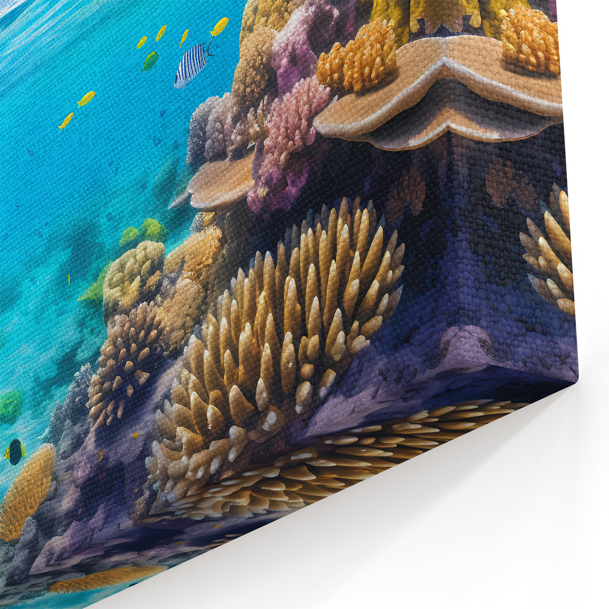 Underwater Coral Photography - Great Barrier Reef Ocean Canvas Art