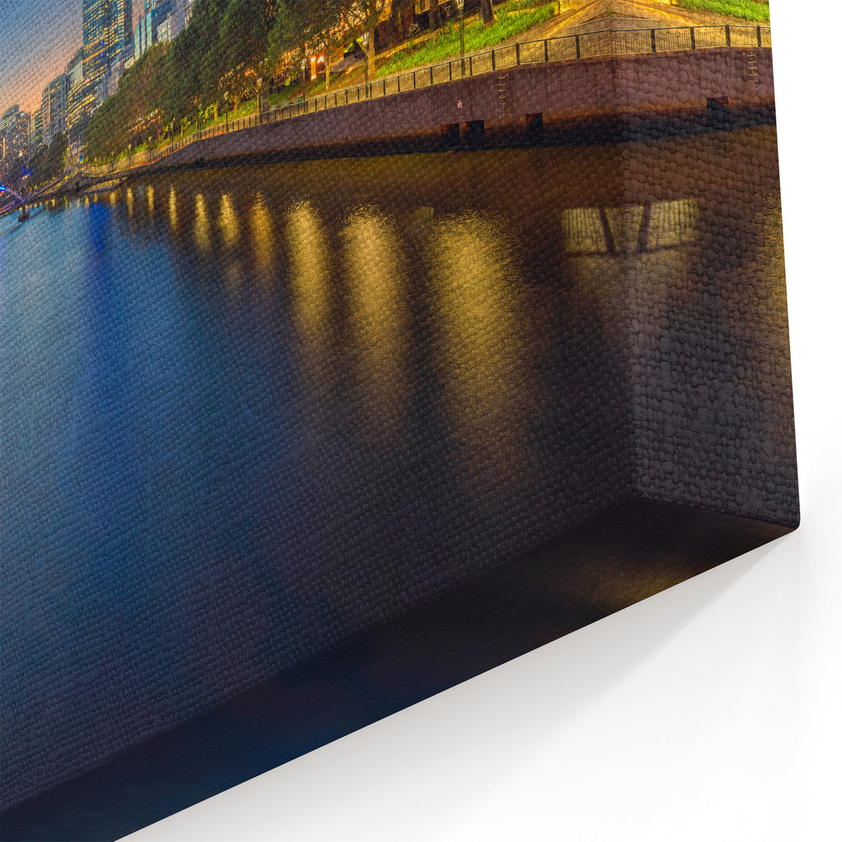 Melbourne City Lights Wall Art - Stunning Night Skyline Canvas Print