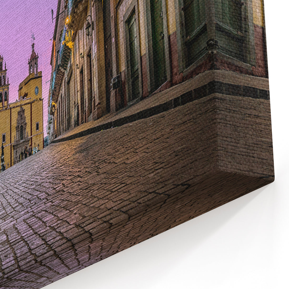 Guanajuato Wall Art - Historic Cathedral Street Canvas