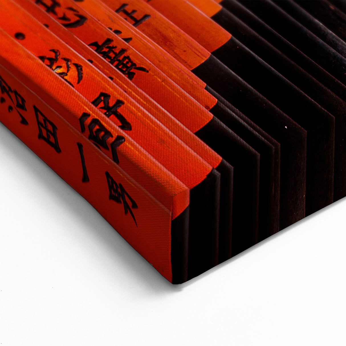 Kyoto Cityscape Prints - Vibrant Torii Gate Pathway in Japanese Art