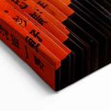 Kyoto Cityscape Prints - Vibrant Torii Gate Pathway in Japanese Art