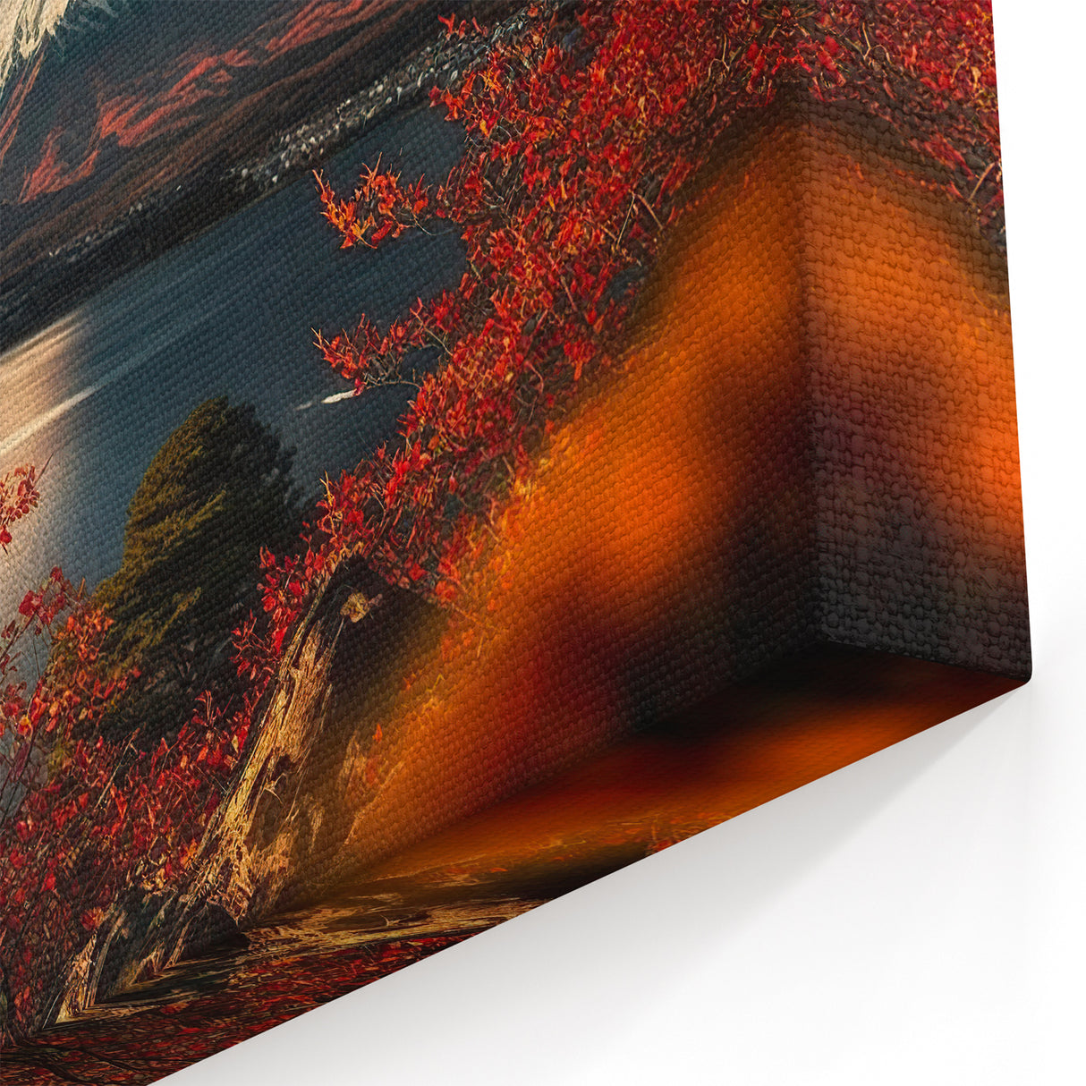 Mount Fuji Autumn Canvas - Japanese Scenic Art for Home Decor