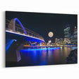 Perth Cityscape at Night - Australia Wall Art Moonlit Perth Landscape