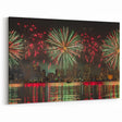 Perth Fireworks Cityscape Print - Australia Wall Art Vibrant Nightscape