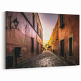 Mexico City Street Art - Serene Sunset Alleyway with Historic Buildings